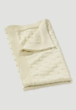 Baby Strickdecke aus reiner Bio-Merinowolle von hessnatur