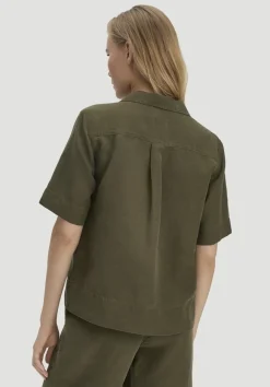 Bluse Relaxed aus TENCEL™ Lyocell mit Leinen von hessnatur