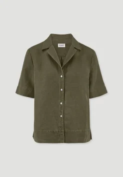 Bluse Relaxed aus TENCEL™ Lyocell mit Leinen von hessnatur