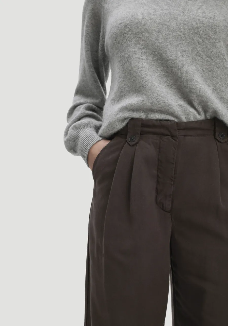 Bundfalten Hose Wide Leg aus TENCEL™ Lyocell von hessnatur