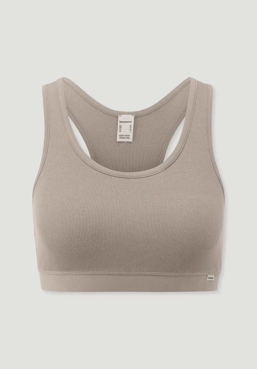 Bustier Racerback SOFT RIB aus Bio-Baumwolle von hessnatur