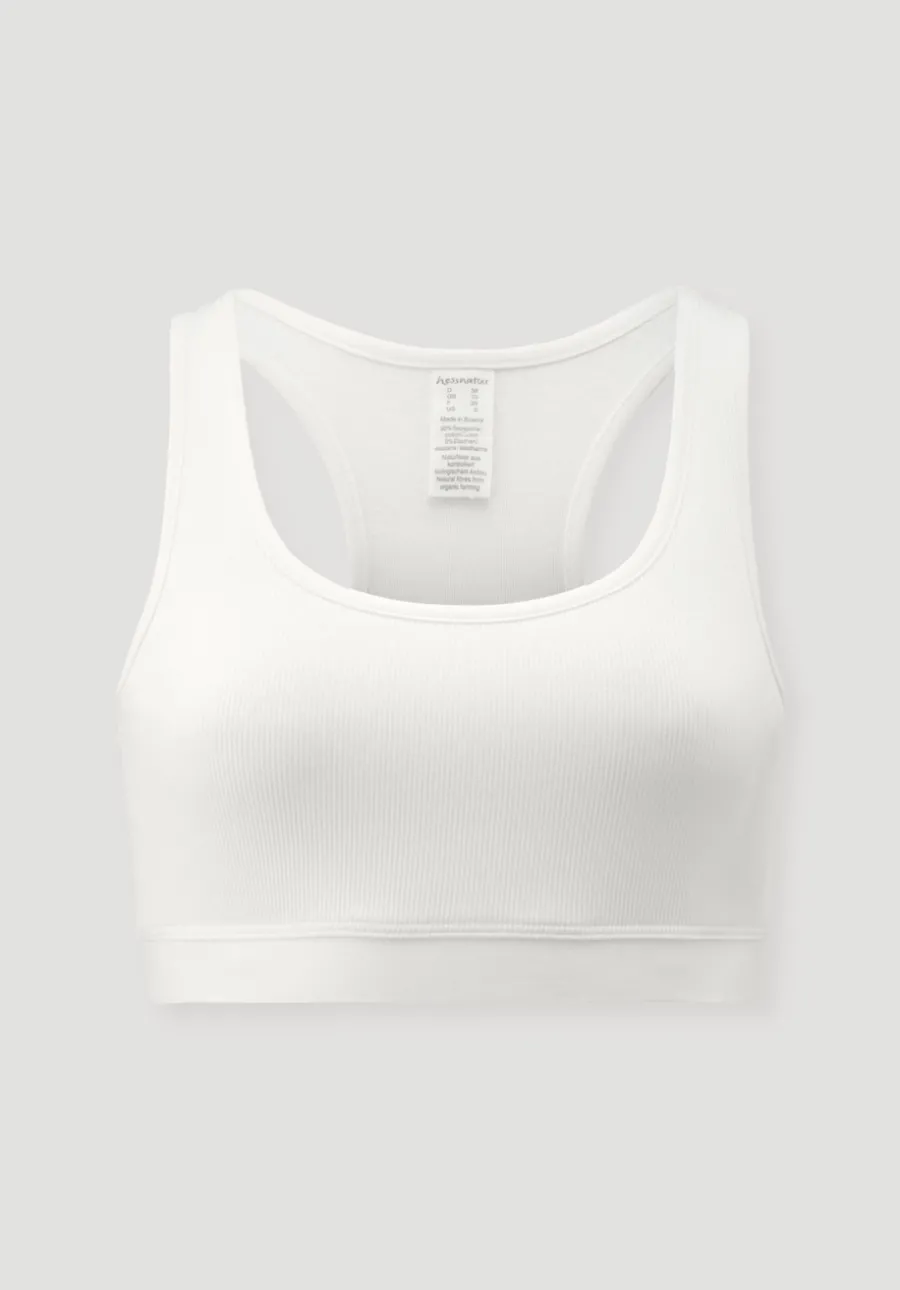 Bustier Racerback SOFT RIB aus Bio-Baumwolle von hessnatur
