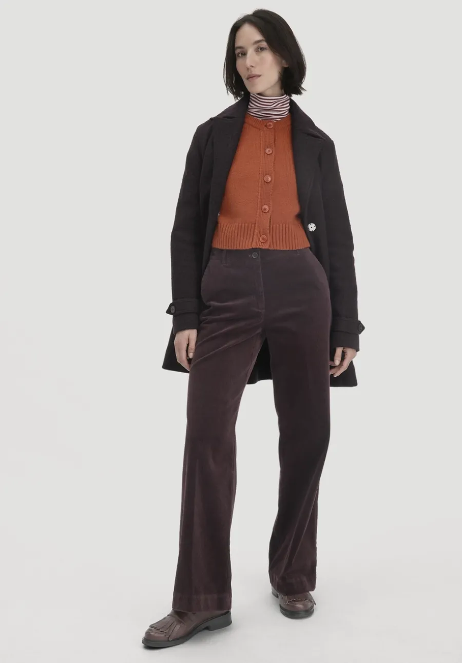 Cordhose Wide Leg Relaxed aus Bio-Baumwolle von hessnatur