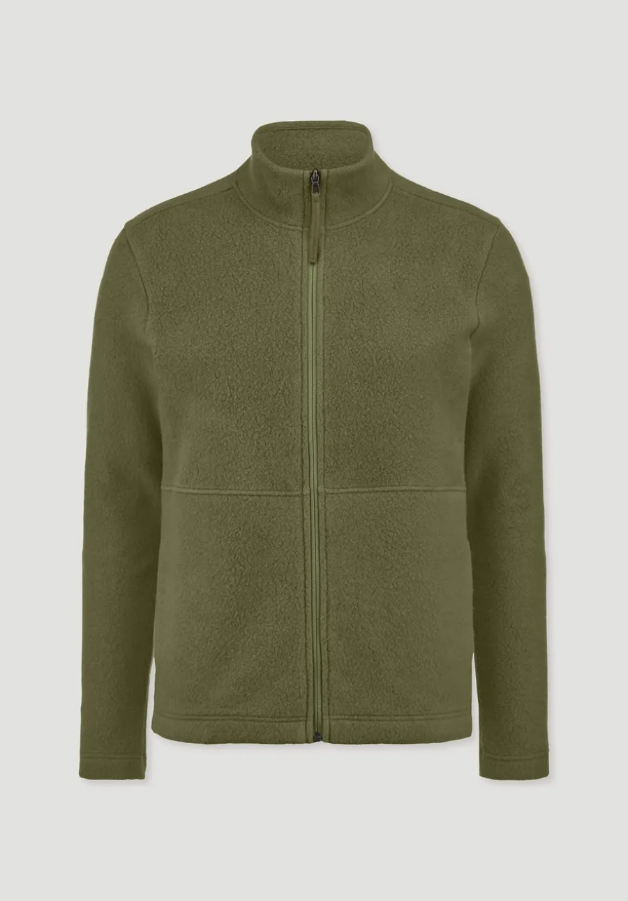 Fleece Jacke Slim aus reiner Bio-Baumwolle von hessnatur