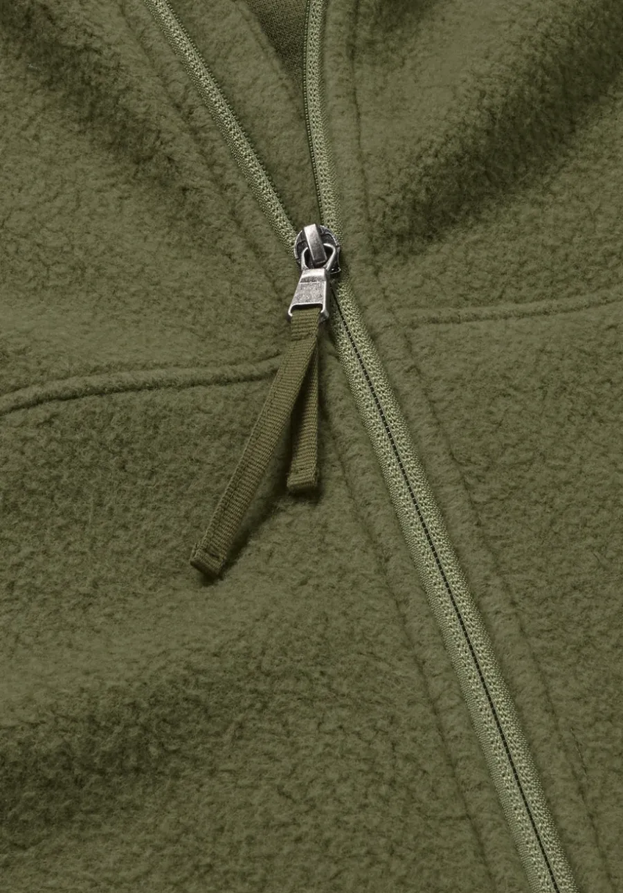 Fleece Jacke Slim aus reiner Bio-Baumwolle von hessnatur