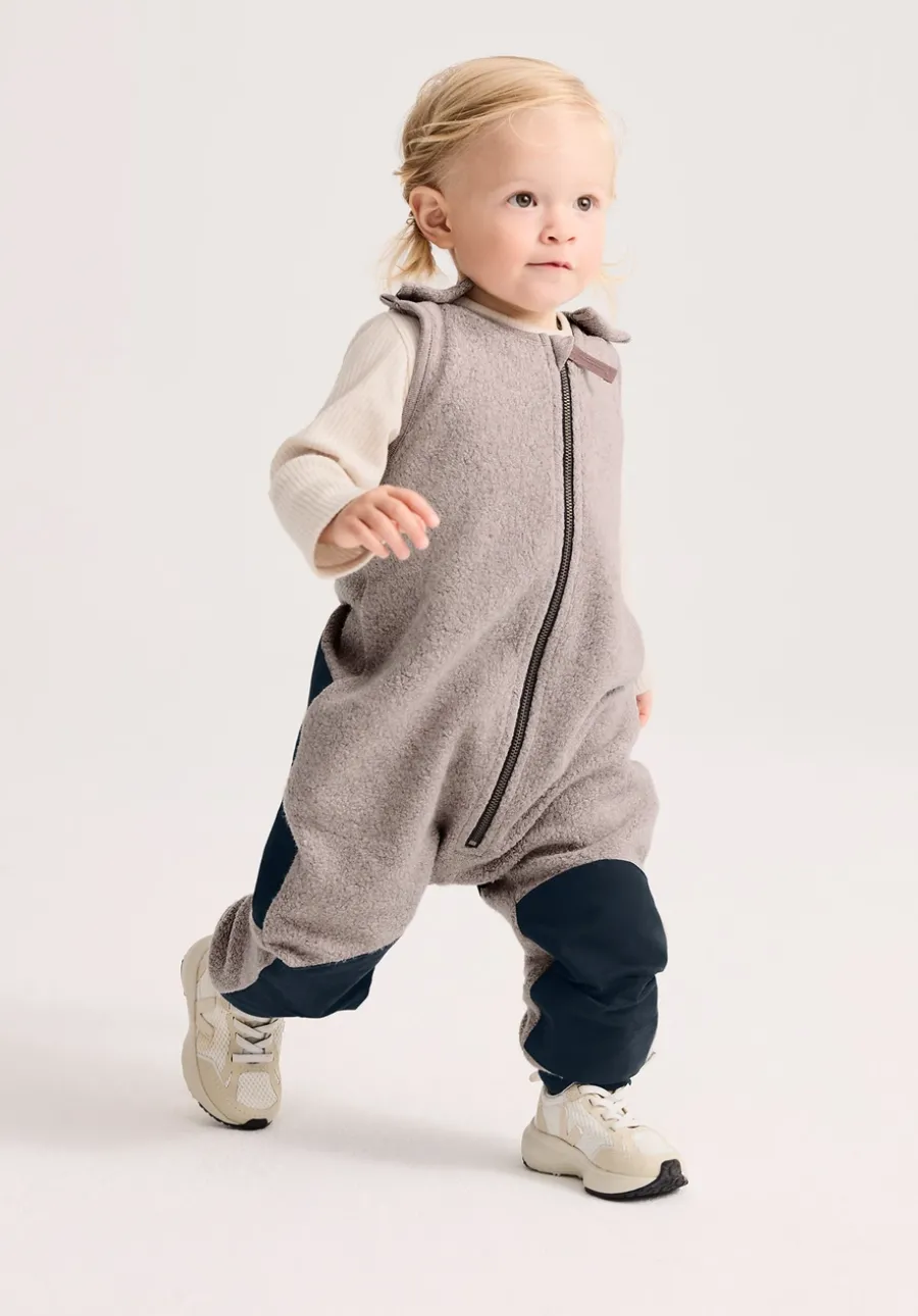 Fleece Sommer Overall mit Softshell aus reiner Bio-Baumwolle von hessnatur