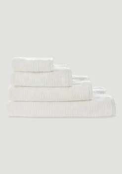 Frottier Handtuch Rippstruktur aus reiner Bio-Baumwolle von hessnatur