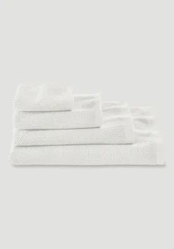 Frottier-Handtuch mit Struktur aus reiner Bio-Baumwolle von hessnatur