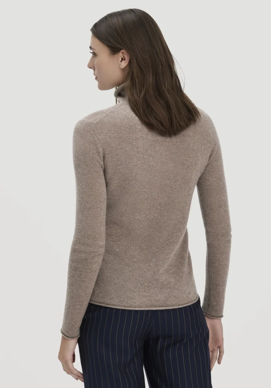 FTC × HESSNATUR Rollkragen Pullover Regular aus reinem Cashmere von hessnatur