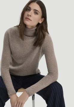 FTC × HESSNATUR Rollkragen Pullover Regular aus reinem Cashmere von hessnatur