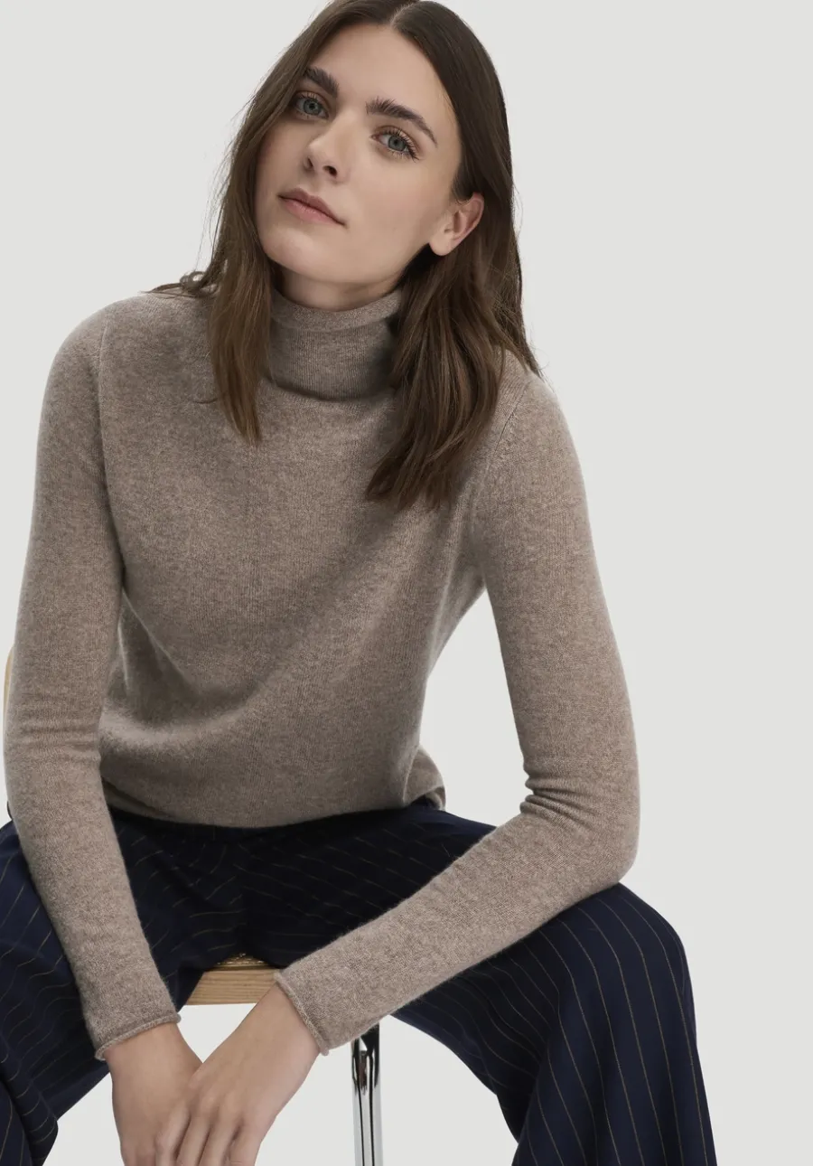 FTC × HESSNATUR Rollkragen Pullover Regular aus reinem Cashmere von hessnatur