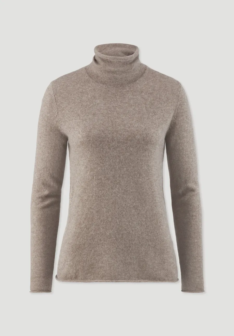 FTC × HESSNATUR Rollkragen Pullover Regular aus reinem Cashmere von hessnatur