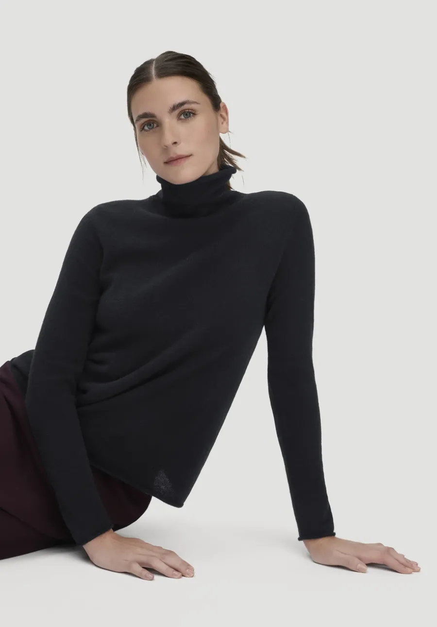 FTC × HESSNATUR Rollkragen Pullover Regular aus reinem Cashmere von hessnatur