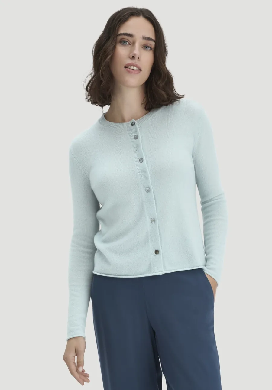 FTC × HESSNATUR Strick Jacke Regular aus reinem Cashmere von hessnatur