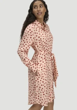 Gewebe Hemdblusenkleid Knielang aus reiner LENZING™ ECOVERO™ Viskose von hessnatur