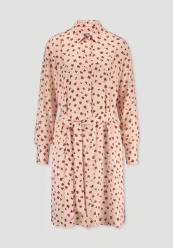 Gewebe Hemdblusenkleid Knielang aus reiner LENZING™ ECOVERO™ Viskose von hessnatur