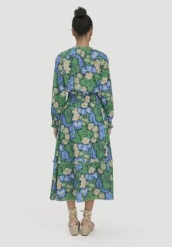Gewebe Kleid Midi LIV LEE aus reiner Bio-Baumwolle von hessnatur