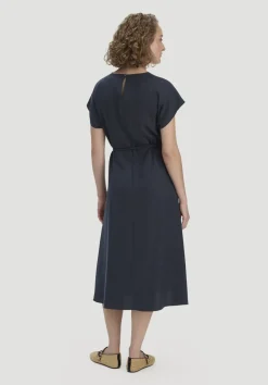 Gewebe Kleid mit Wickeloptik Midi aus reinem TENCEL™ Lyocell von hessnatur