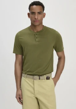 Heavy Jersey Henley Shirt Relaxed aus reiner Bio-Baumwolle von hessnatur