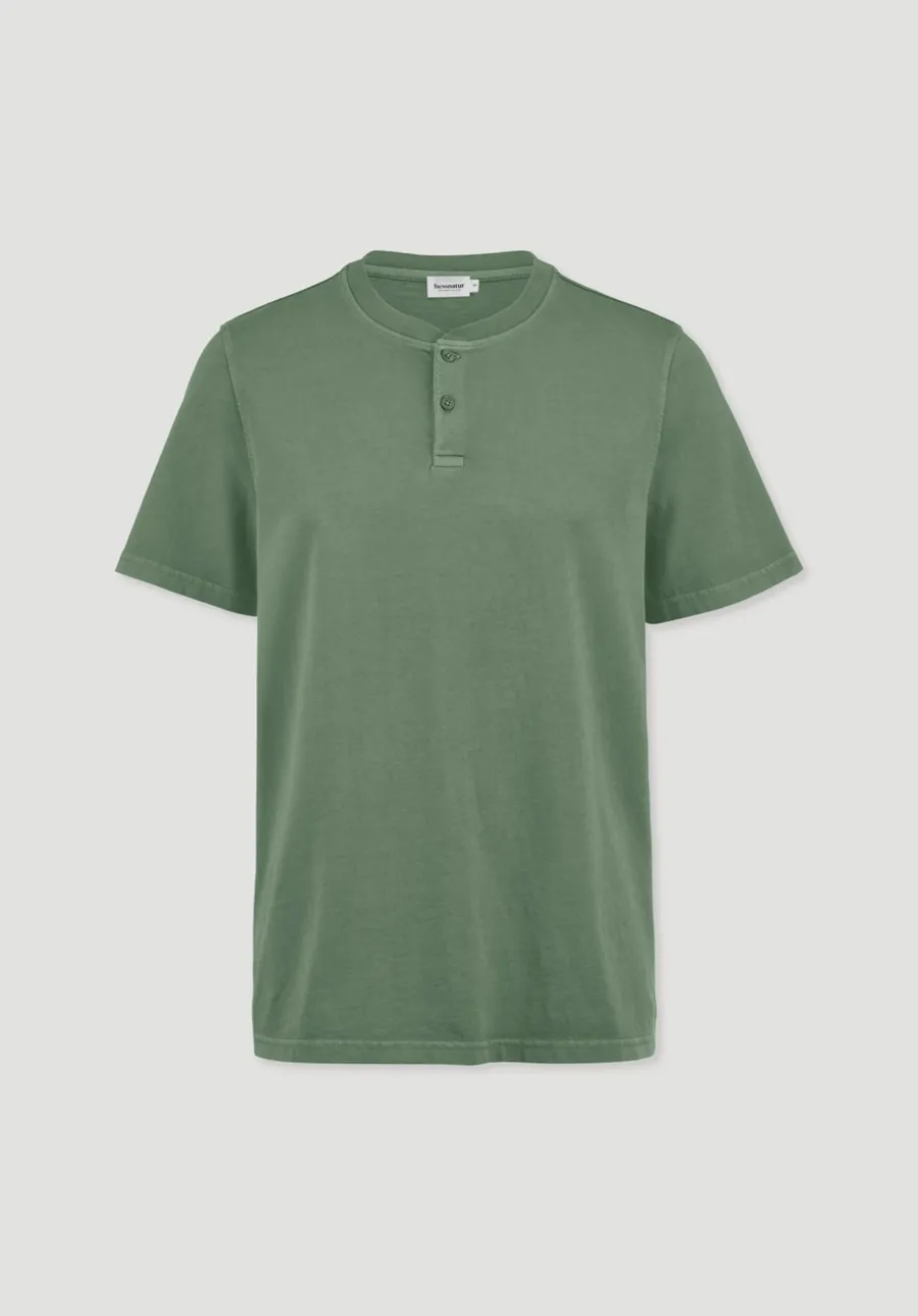Heavy Jersey Henley Shirt Relaxed aus reiner Bio-Baumwolle von hessnatur