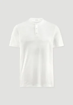 Henley T-Shirt Regular aus Leinen und Bio-Baumwolle von hessnatur