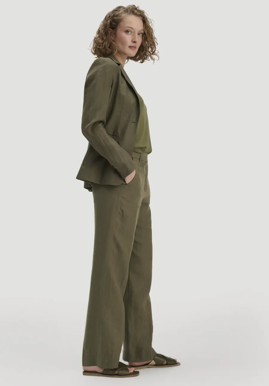 Hose Straight Leg aus reinem Leinen von hessnatur