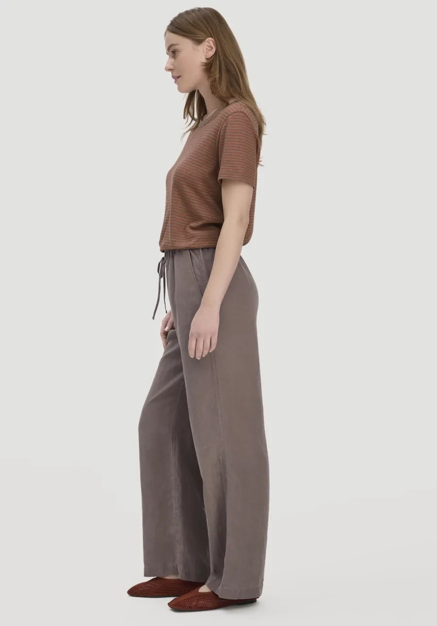Hose Wide Leg aus TENCEL™ Lyocell mit Leinen von hessnatur