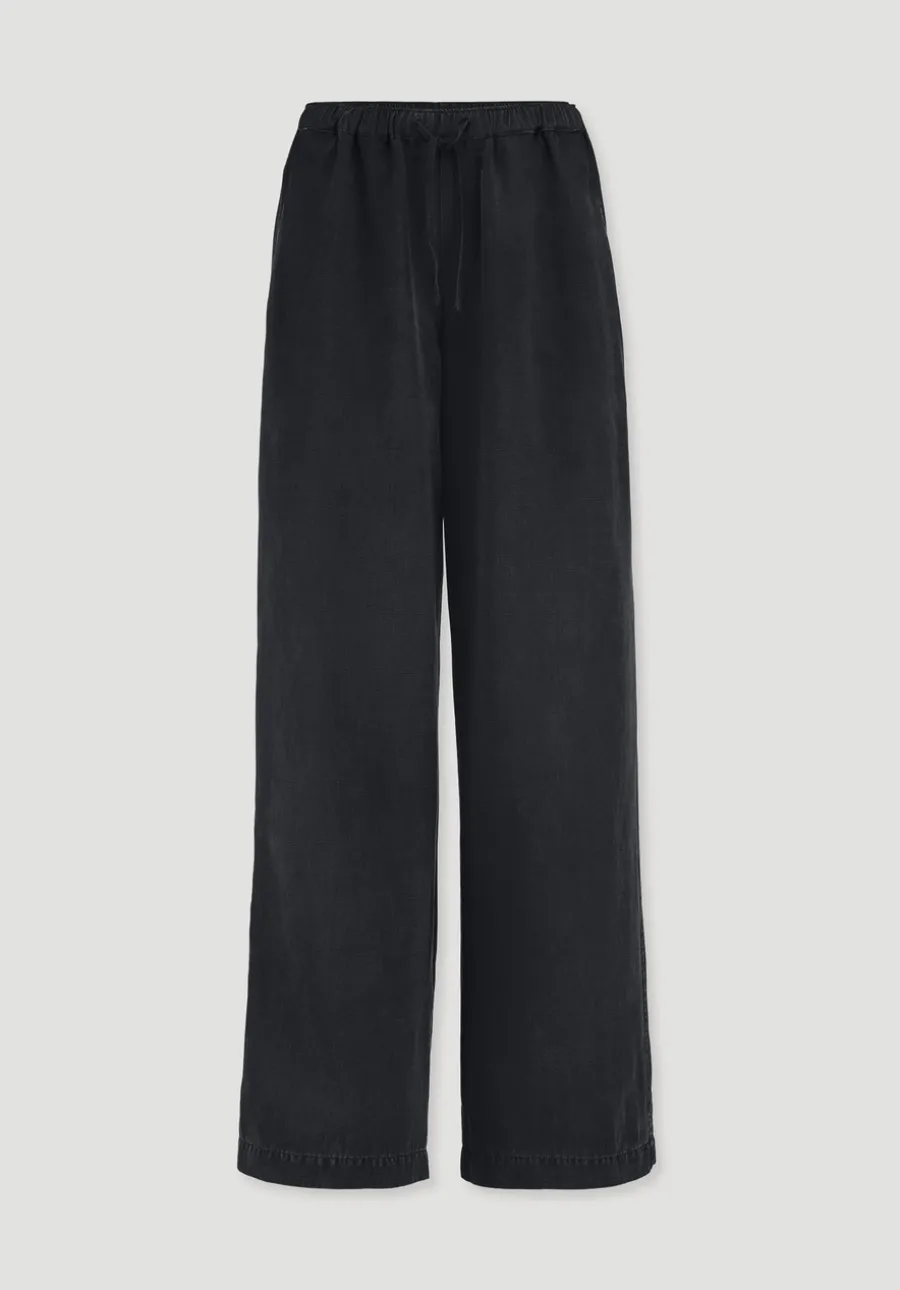 Hose Wide Leg aus TENCEL™ Lyocell mit Leinen von hessnatur