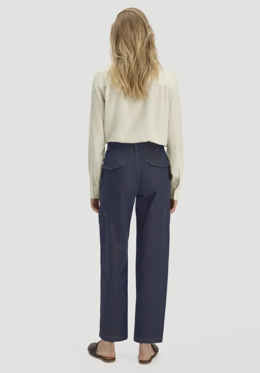 Jeans Cargo Barrel Leg aus reinem Bio-Denim von hessnatur