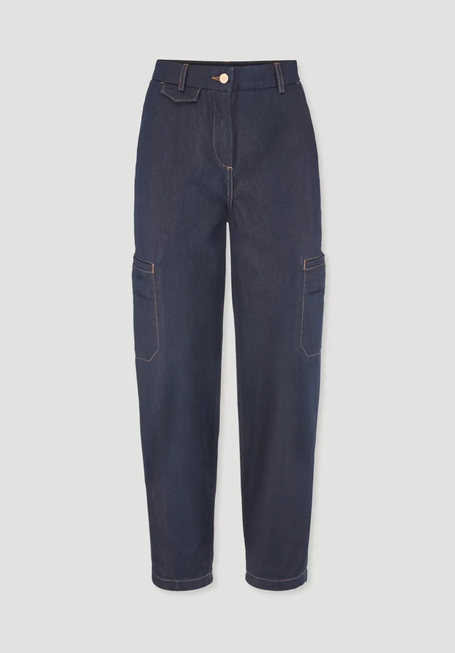 Jeans Cargo Barrel Leg aus reinem Bio-Denim von hessnatur