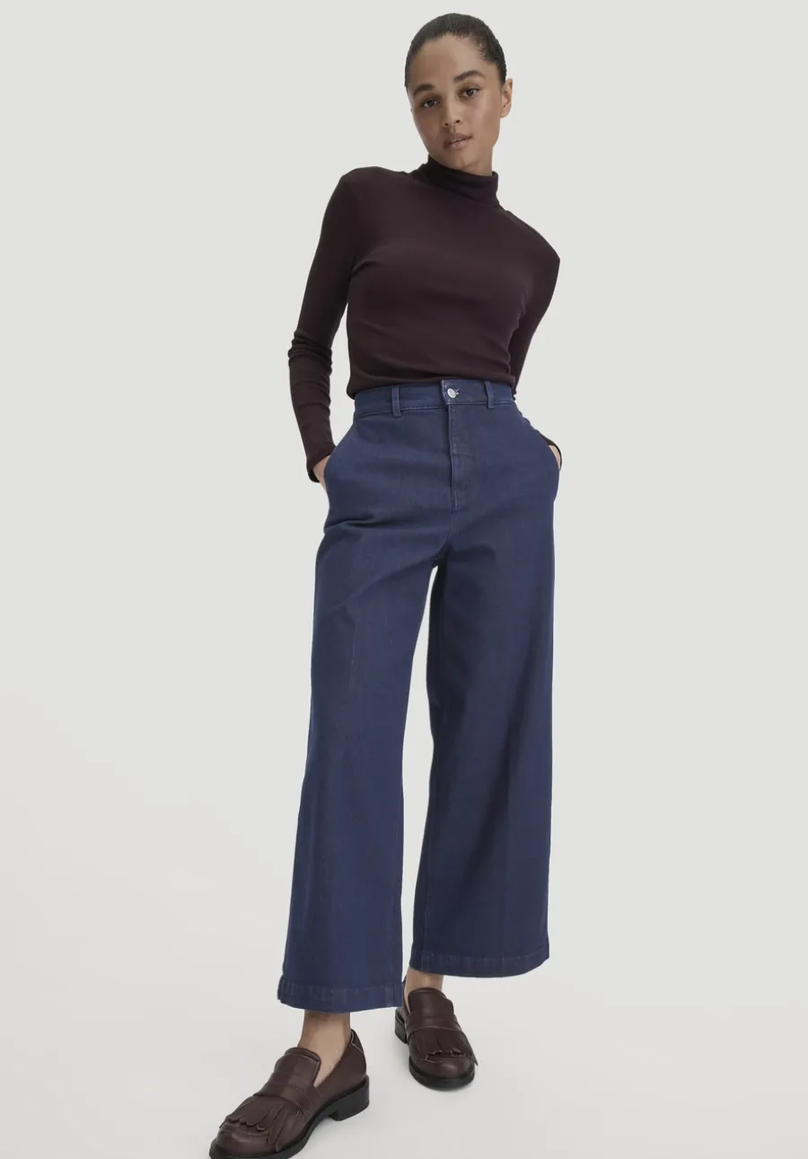 Jeans Culotte BETTER RECYCLING aus Bio-Denim von hessnatur