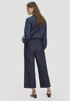 Jeans ENNELIE Culotte Wide Leg aus Bio-Denim mit Kapok von hessnatur