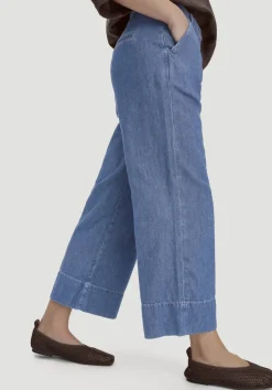 Jeans ENNELIE Culotte Wide Leg aus Bio-Baumwolle mit TENCEL™ Lyocell und Leinen von hessnatur