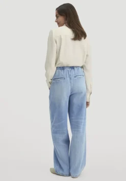Jeans Wide Leg aus reinem Bio-Denim von hessnatur