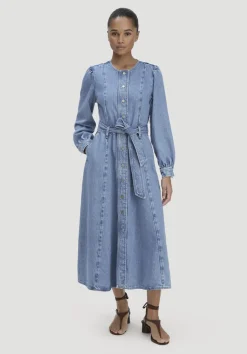 Jeanskleid Regular Midi aus Bio-Baumwolle und TENCEL™ Lyocell von hessnatur
