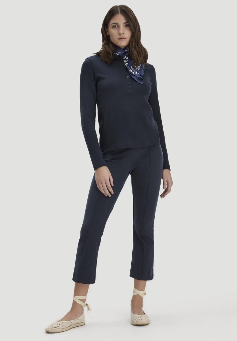 Jersey Hose Culotte Slim Leg aus Bio-Baumwolle von hessnatur