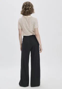 Jersey Hose Wide Leg Relaxed aus Leinen und Bio-Baumwolle von hessnatur