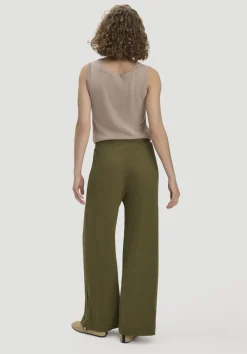 Jersey Hose Wide Leg Relaxed aus Leinen und Bio-Baumwolle von hessnatur