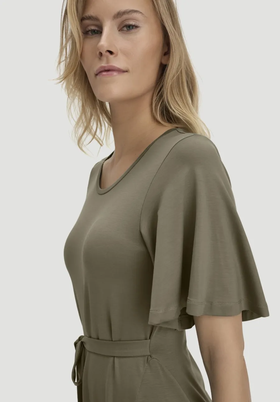 Jersey Kleid Kniebedeckend Slim aus TENCEL™ Lyocell von hessnatur