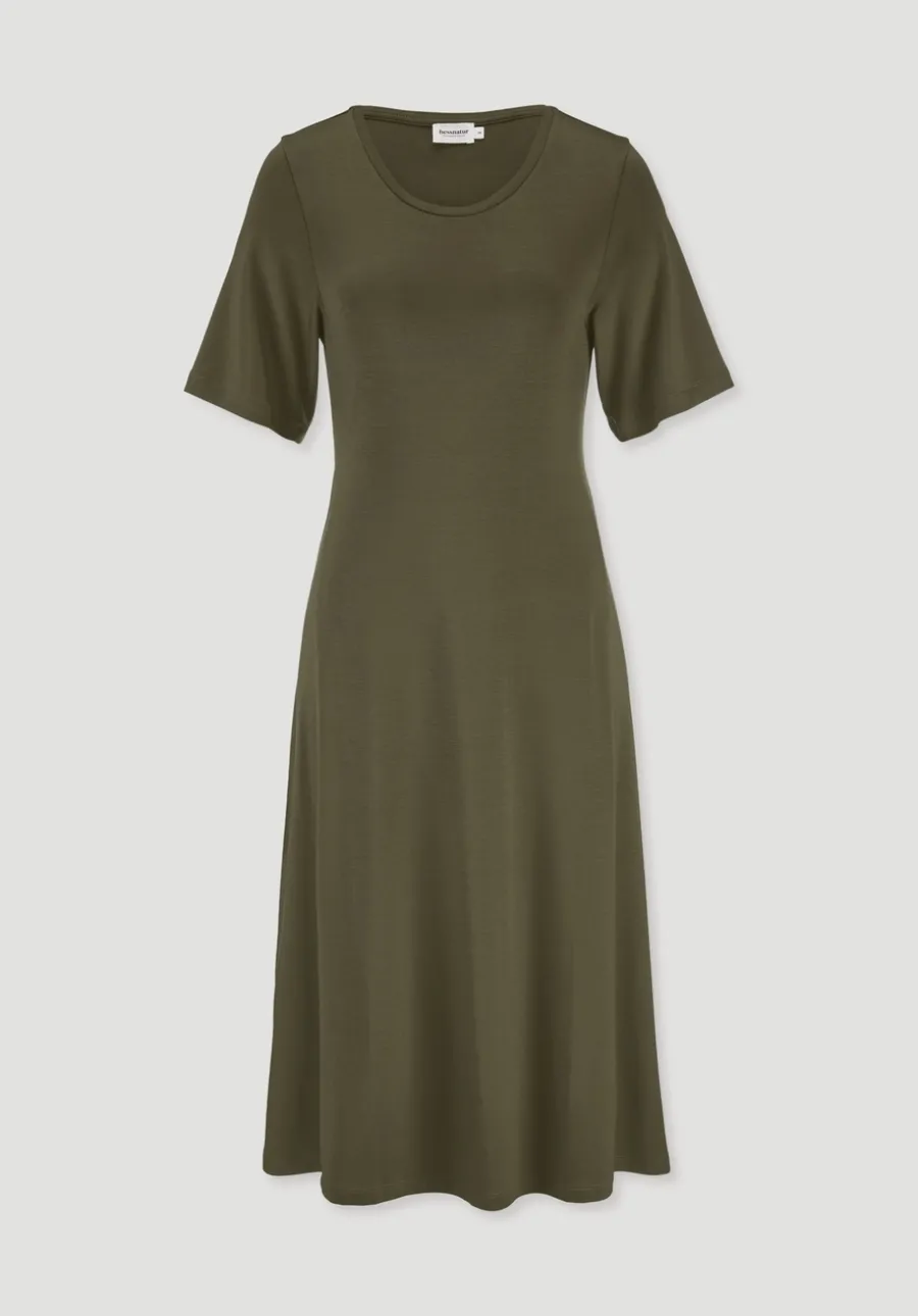 Jersey Kleid Kniebedeckend Slim aus TENCEL™ Lyocell von hessnatur