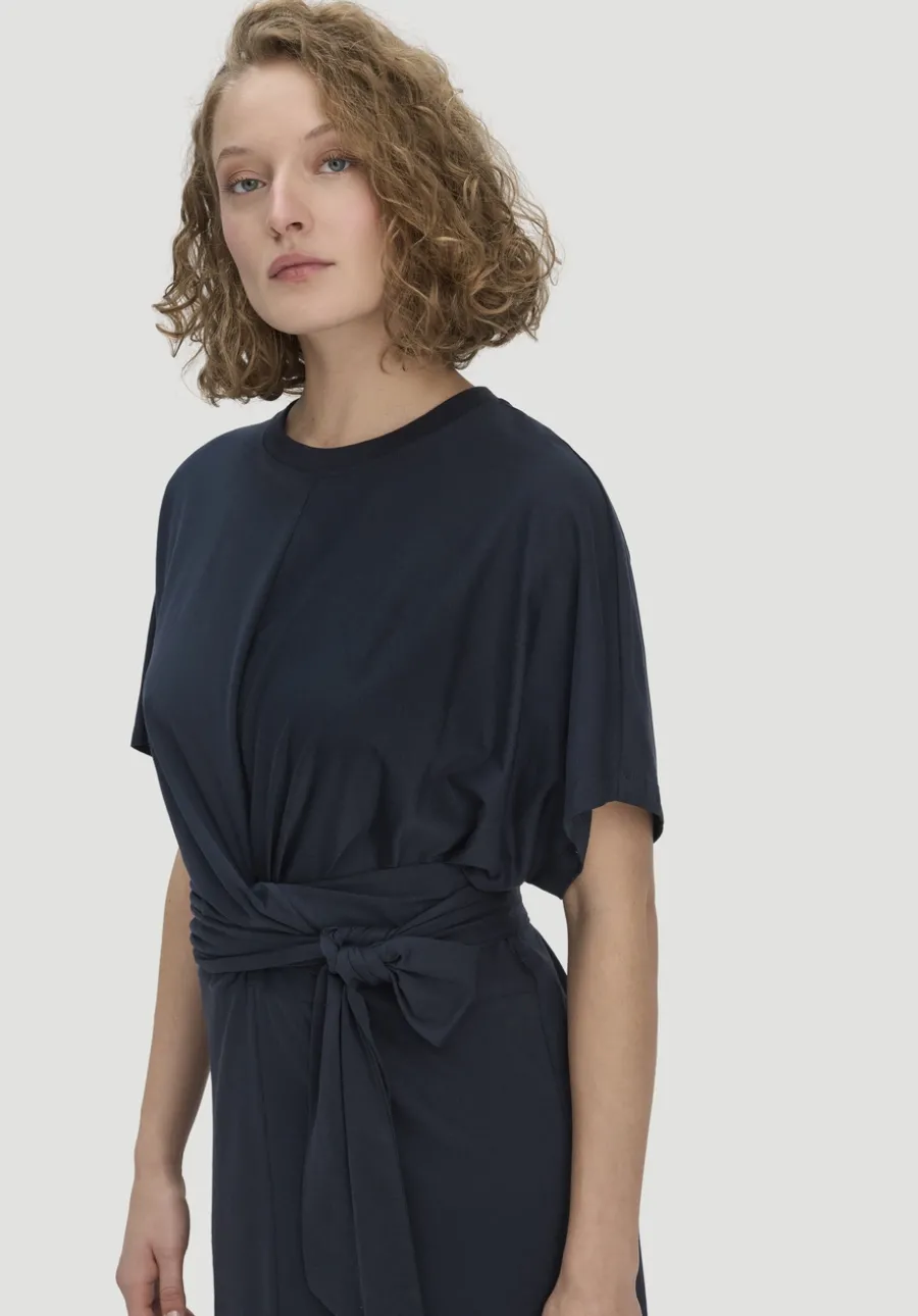 Jersey Kleid Midi Oversize aus reiner Bio-Baumwolle von hessnatur