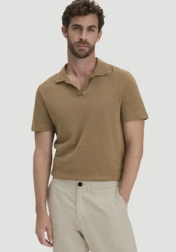 Jersey Polo Relaxed aus Leinen und Bio-Baumwolle von hessnatur