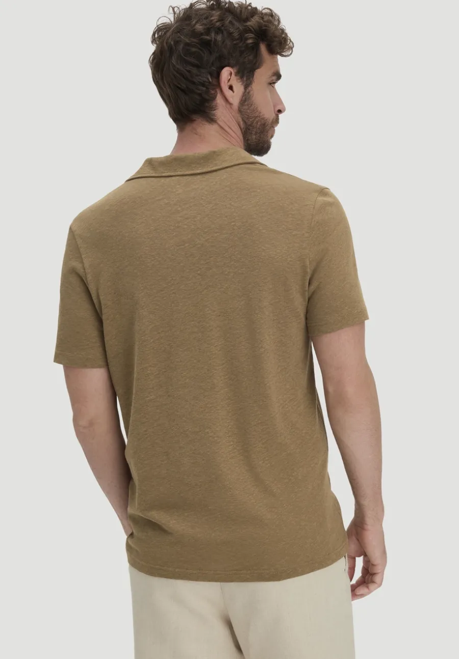 Jersey Polo Relaxed aus Leinen und Bio-Baumwolle von hessnatur