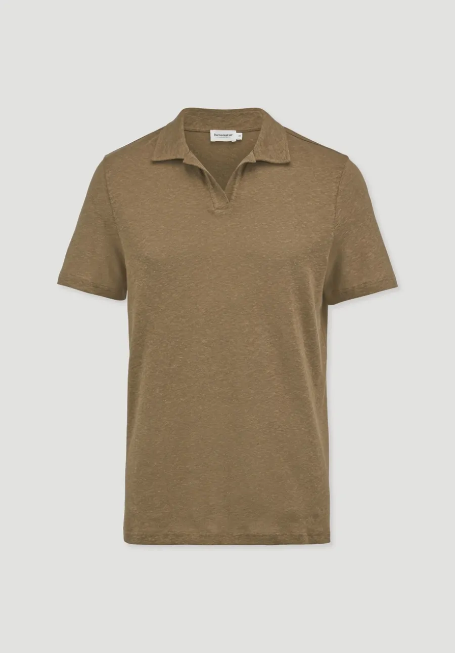 Jersey Polo Relaxed aus Leinen und Bio-Baumwolle von hessnatur