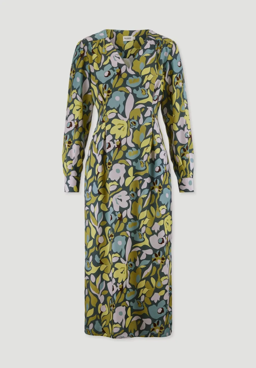 Kleid Knöchellang Regular aus LENZING™ ECOVERO™ Satin von hessnatur