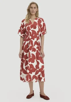 Kleid mit Taillierung Midi aus reinem Leinen von hessnatur