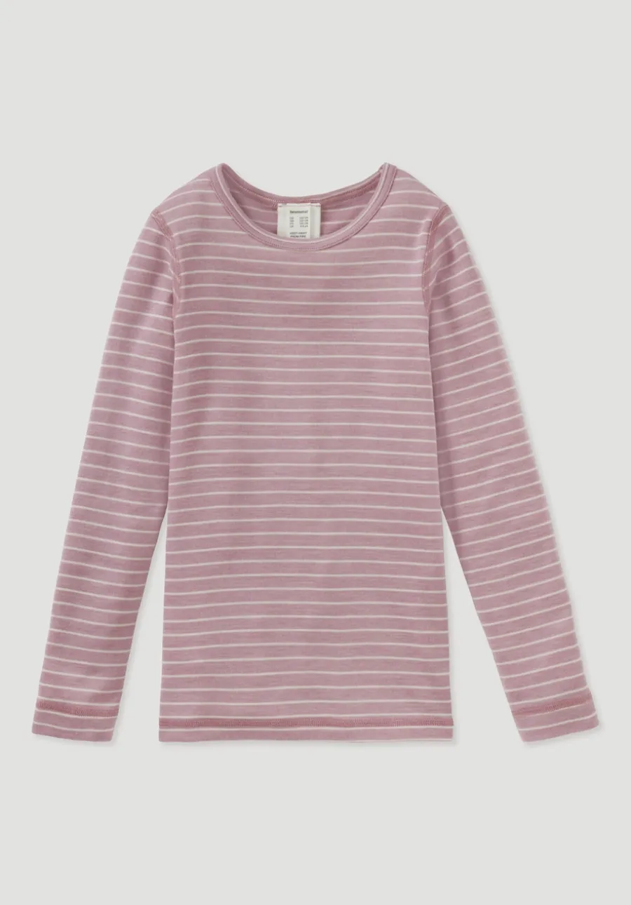 Langarmshirt aus Bio-Merinowolle mit Seide von hessnatur