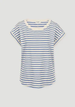 Light Slub Streifen T-Shirt Relaxed aus reiner Bio-Baumwolle von hessnatur