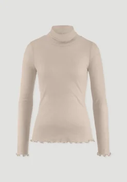 Longsleeve mit Rollkragen WARM TOUCH aus Bio-Merinowolle und TENCEL™ Lyocell von hessnatur
