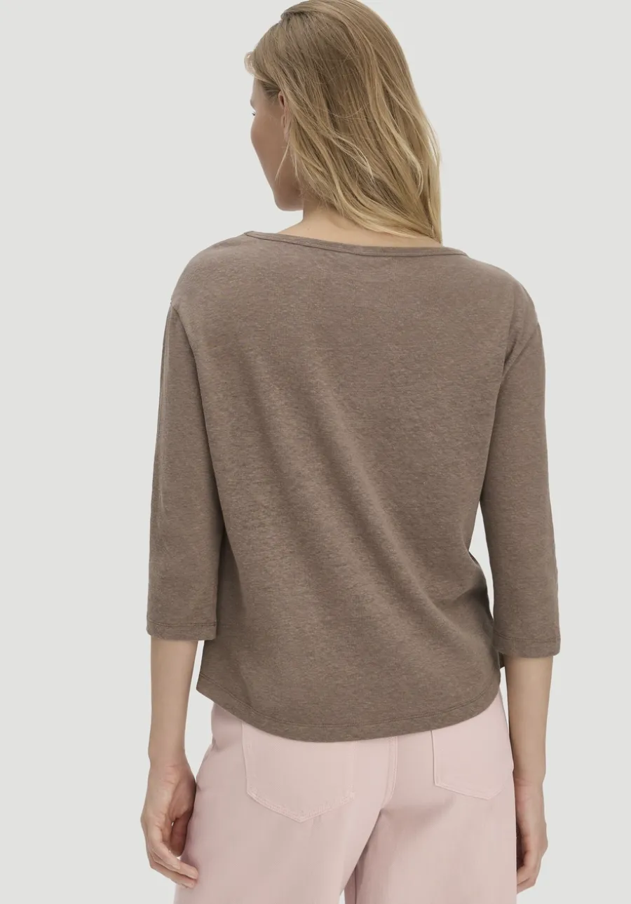 Longsleeve Relaxed aus Leinen mit reiner Bio-Baumwolle von hessnatur